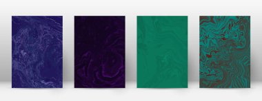 Arka kapak Modern tasarım şablonu Alive suminagashi mermer minimalist hipster el ilanı tasarımı