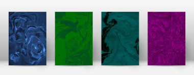 Kapak Modern tasarım şablonu gerçek suminagashi mermer minimalist hipster el ilanı soyut