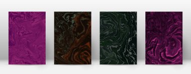 Arka kapak Modern tasarım şablonu Alive suminagashi mermer minimalist hipster el ilanı tasarımı