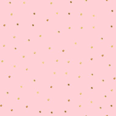 Altın nokta seamless modeli pembe bir arka plan üzerinde büyüleyici degrade altın nokta sonsuz rasgele