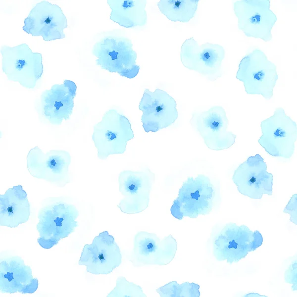 Finom, virágmintás fehér selymes akvarell varrat nélküli mintát csodálatos akvarell absztrakt — Stock Fotó