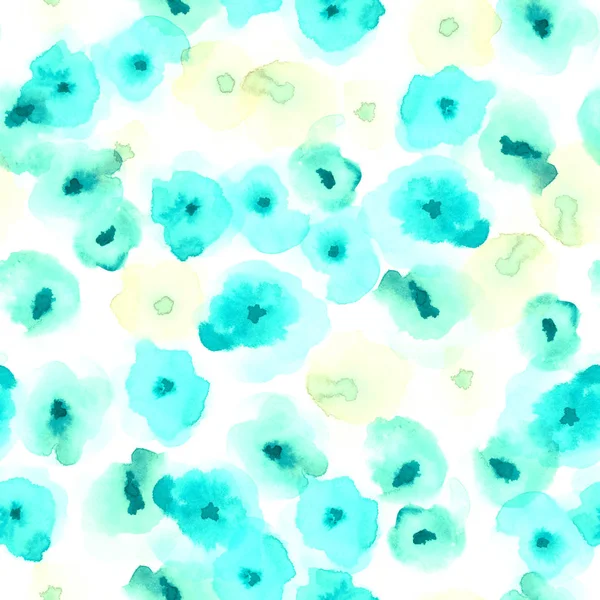 Finom, virágmintás fehér selymes akvarell varrat nélküli mintát lélegzetelállító akvarell absztrakt — Stock Fotó