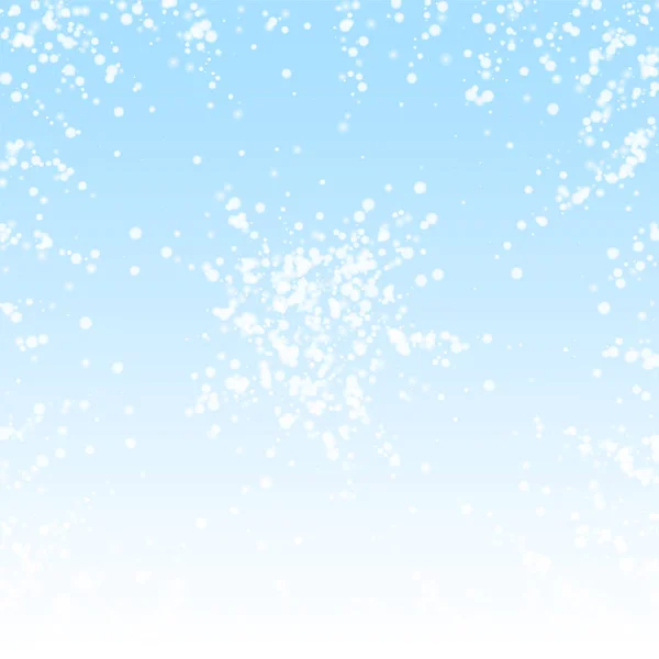 Increíble caída de nieve fondo de Navidad. Sutil — Vector de stock