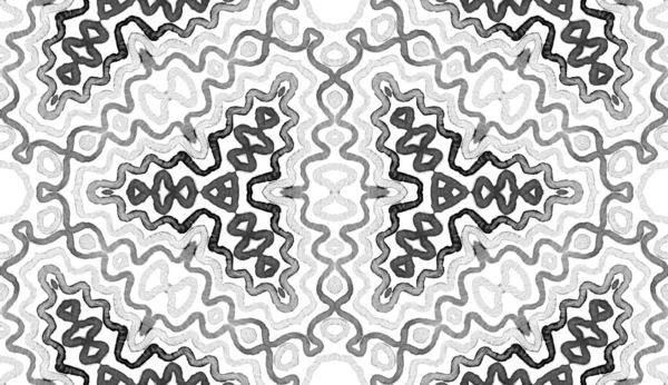 Acuarela geométrica en blanco y negro. Costura curiosa —  Fotos de Stock