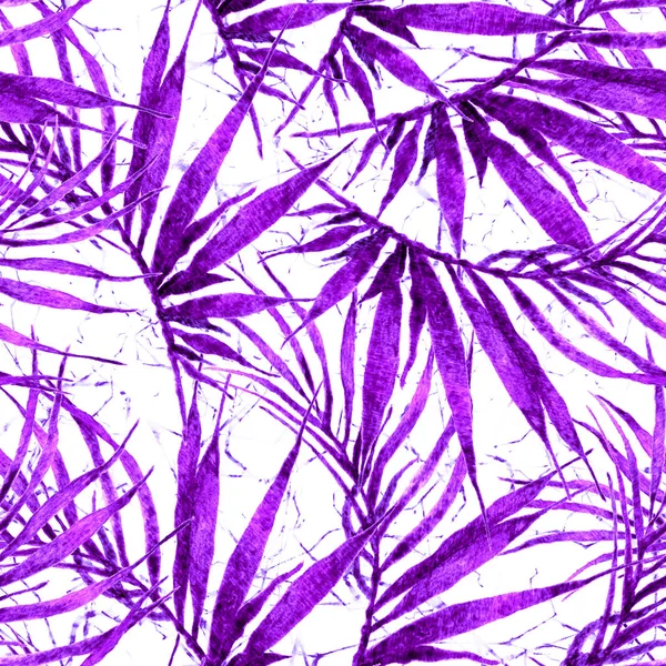 Tropikalny wzór. Akwarela chaotyczne palm — Zdjęcie stockowe