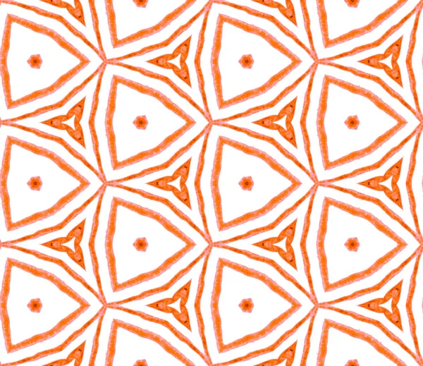 Oranje zomer naadloze patroon. Hand getekende WATERCO — Stockfoto