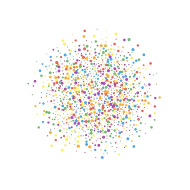 Şenlikli konfeti. Kutlama yıldızları. Gökkuşağı confe