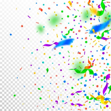 Flama ve konfeti. Festival tinsel ve ri folyo