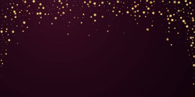 Altın yıldızlı, pırıl pırıl lüks konfeti. Scatt.