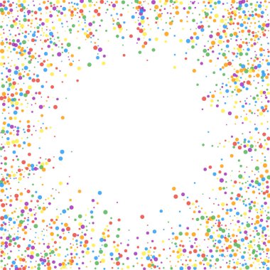 Şenlikli konfeti. Kutlama yıldızları. Gökkuşağı confe