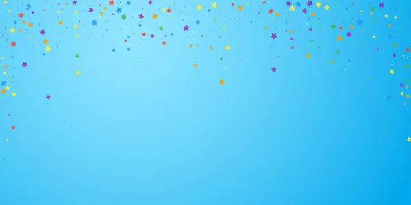 Des confettis festifs. Des stars de la fête. Étoiles joyeuses — Image vectorielle