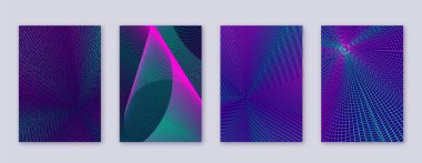 Sanat kartı. Soyut çizgiler modern broşür 