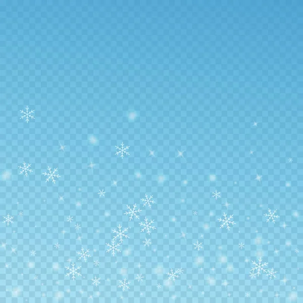 Spärlich glühender Schnee Weihnachten Hintergrund. Subtile f — Stockvektor