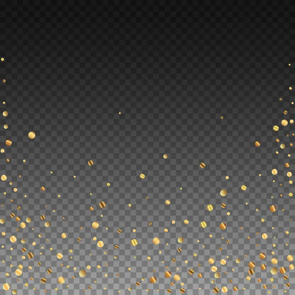 Sparse confeti de oro de lujo confeti espumoso. Sc — Vector de stock