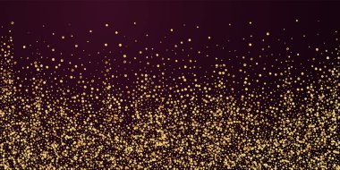 Altın konfeti konfeti konfetisi. Dağınık