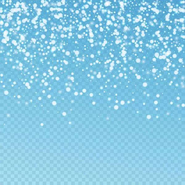 Hermosa caída de nieve fondo de Navidad. Sutil — Vector de stock