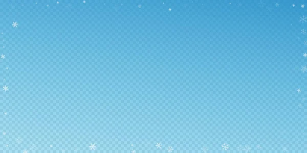 Neve Esparsa Fundo Natal Flocos Neve Voadores Sutis Estrelas Fundo —  Vetores de Stock