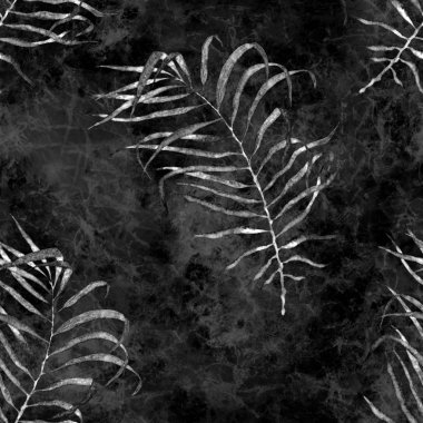 Tropikal seamless modeli. Suluboya çırpma dostum