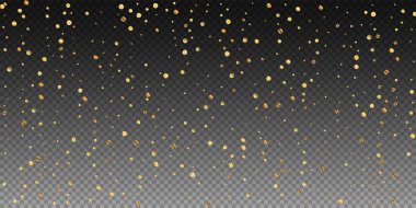 Nadir bulunan altın konfeti konfeti konfetisi. Kare