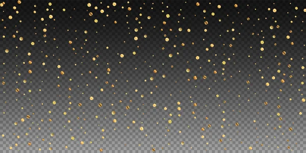 Sparse gouden confetti luxe sprankelende confetti. Sc — Stockvector