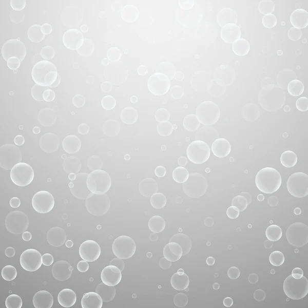 Случайные мыльные пузыри абстрактного фона. Blowing b — стоковый вектор