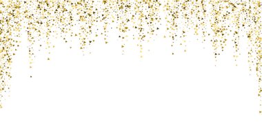Altın üçgenler, ışıl ışıl konfeti. Scattere