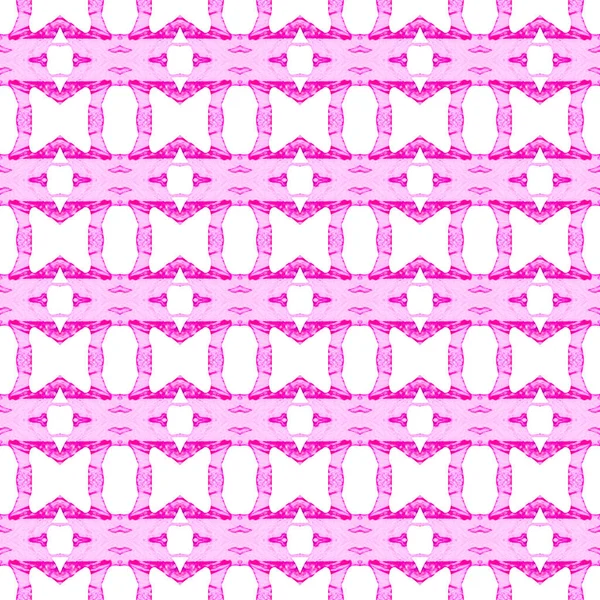 Pink geometric seamless pattern. Hand drawn waterc — Stock Photo, Image