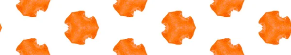 Rotolo di confine senza cuciture a molla arancione. Wa geometrico — Foto Stock