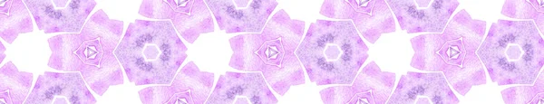 Фіолетовий фіолетовий вінтажний Безшовний прикордонний сувій. Геометрія — стокове фото