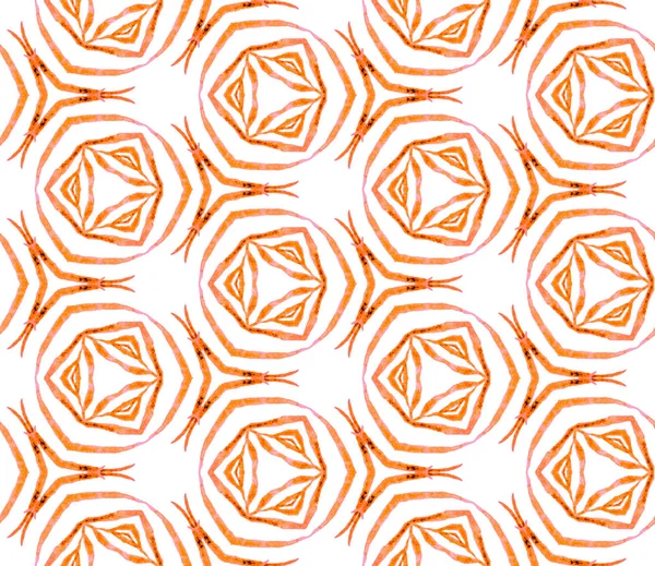 Orange handdrawn seamless pattern. Hand drawn wate — Stock Photo, Image