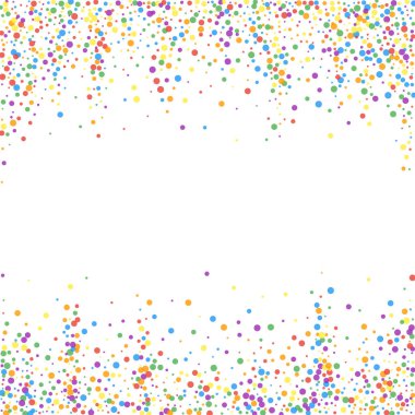 Şenlikli konfeti. Kutlama yıldızları. Gökkuşağı confe