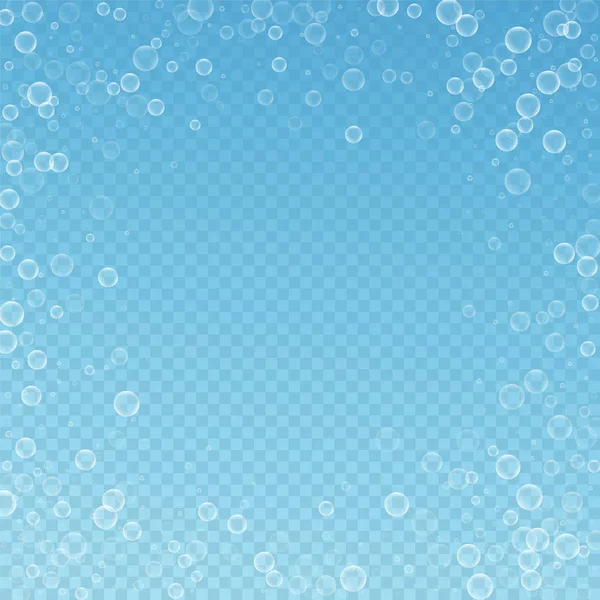 Burbujas de jabón fondo abstracto. Soplando burbujas — Archivo Imágenes Vectoriales