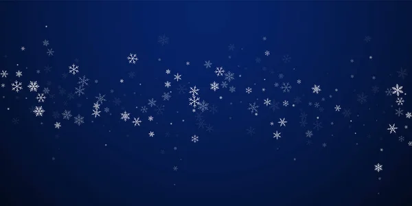 Σπάνια χιονόπτωση Χριστουγεννιάτικο φόντο. Λεπτή πτήση. — Διανυσματικό Αρχείο