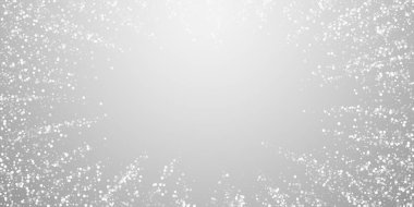 Yılbaşı arka planında rastgele beyaz noktalar. İnce sinek.