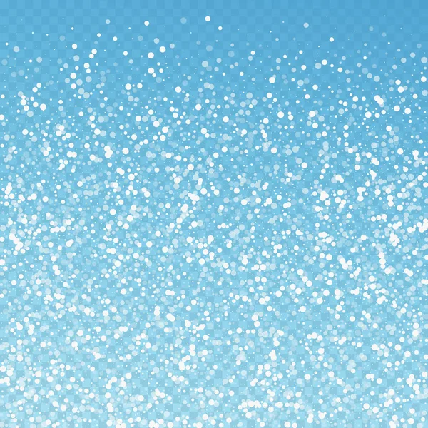 Random white dots Christmas background. Subtle fly — Stock Vector