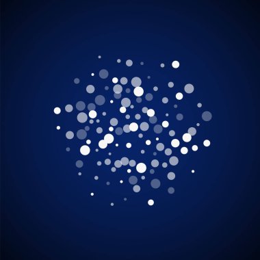 Beyaz noktalar Noel arkaplanı. İnce uçan sno