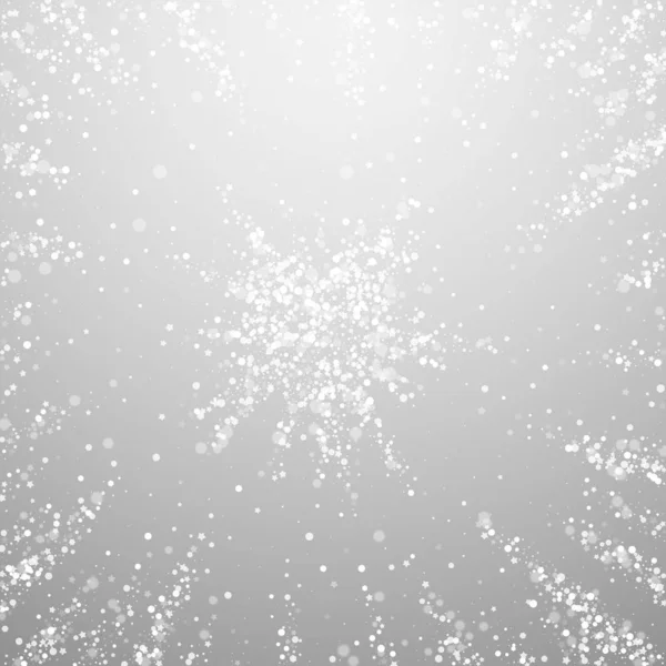 Magische sterren Kerst achtergrond. Subtiel vliegen sn — Stockvector