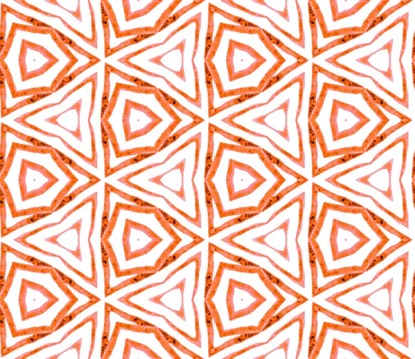 Orange sommar sömlöst mönster. Handritad waterco — Stockfoto