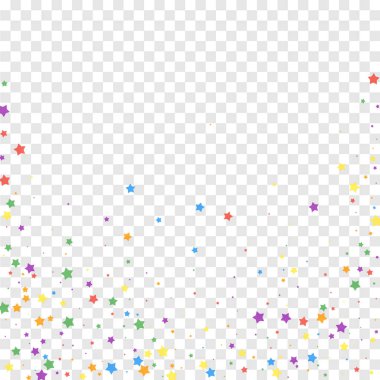 Şenlikli konfeti. Kutlama yıldızları. Neşeli yıldızlar 