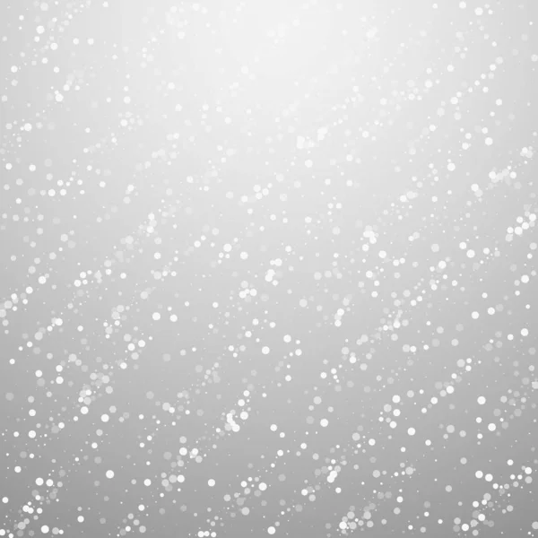 Zufällige weiße Punkte Weihnachten Hintergrund. Subtile Fliege — Stockvektor