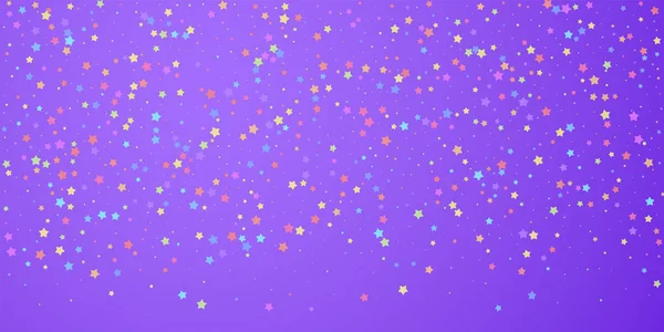 Des confettis festifs. Des stars de la fête. Étoile colorée — Image vectorielle