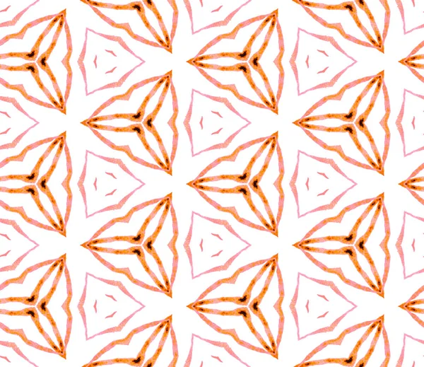 Orange handdrawn seamless pattern. Hand drawn wate — Stock Photo, Image