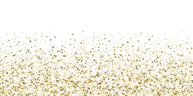 Altın üçgenler, ışıl ışıl konfeti. Scattere