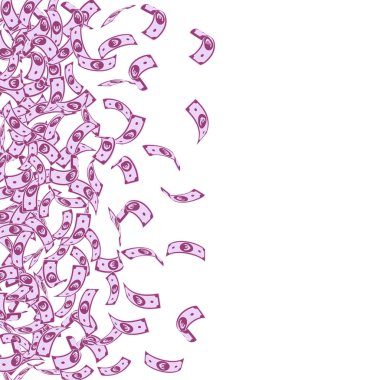 Avrupa Birliği Euro notları düşüyor. Küçük EUR faturaları