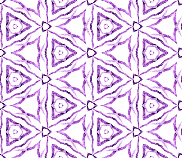 Purple summer seamless pattern. Hand drawn waterco — Stock Photo, Image