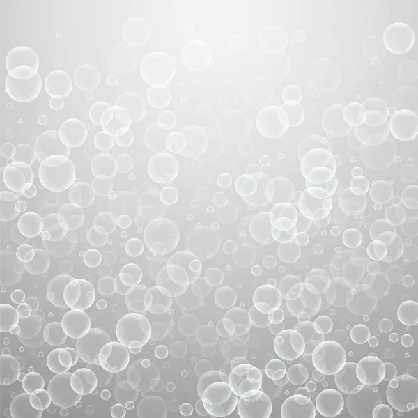 Willekeurige zeepbellen abstracte achtergrond. Blaas b — Stockvector