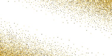 Yuvarlak altın parıltılı lüks konfeti. Dağılın