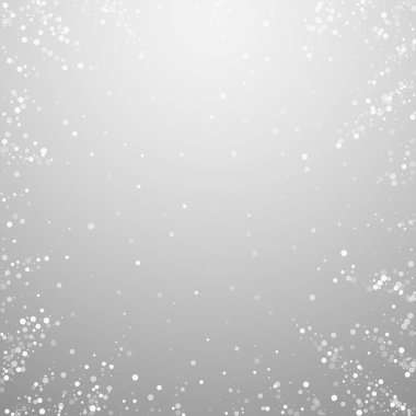 Yılbaşı arka planında rastgele beyaz noktalar. İnce sinek.