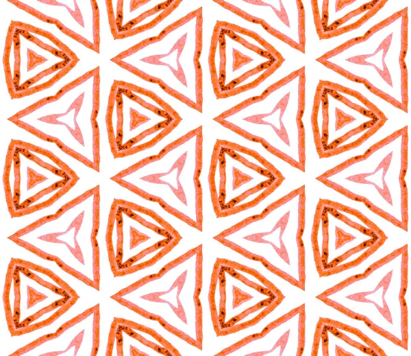 Orange summer seamless pattern. Hand drawn waterco — Stock Photo, Image