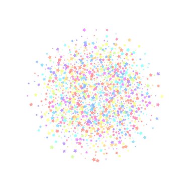 Şenlikli konfeti. Kutlama yıldızları. Renkli yıldız